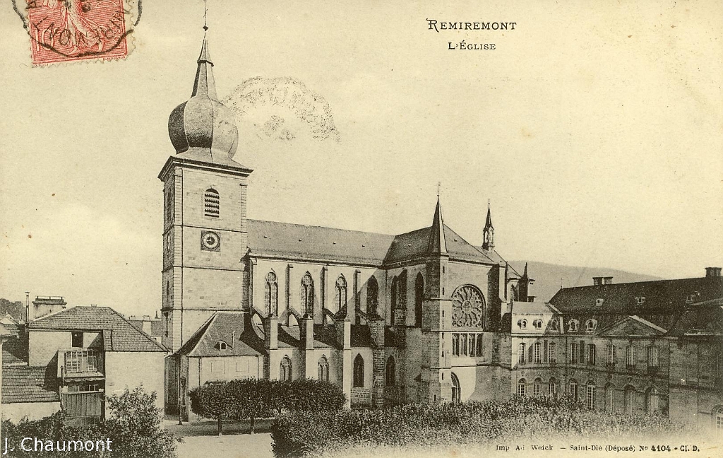 Remiremont/Remiremont. L'Eglise et le Palais abbatial